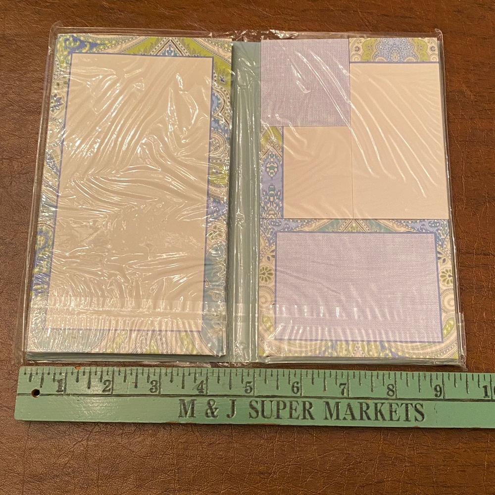 5 Paisley Patterned Paper Pads - New - Gift Wrapped - Picture 6 of 7
